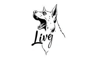 Long live dawg in a script tattoo idea