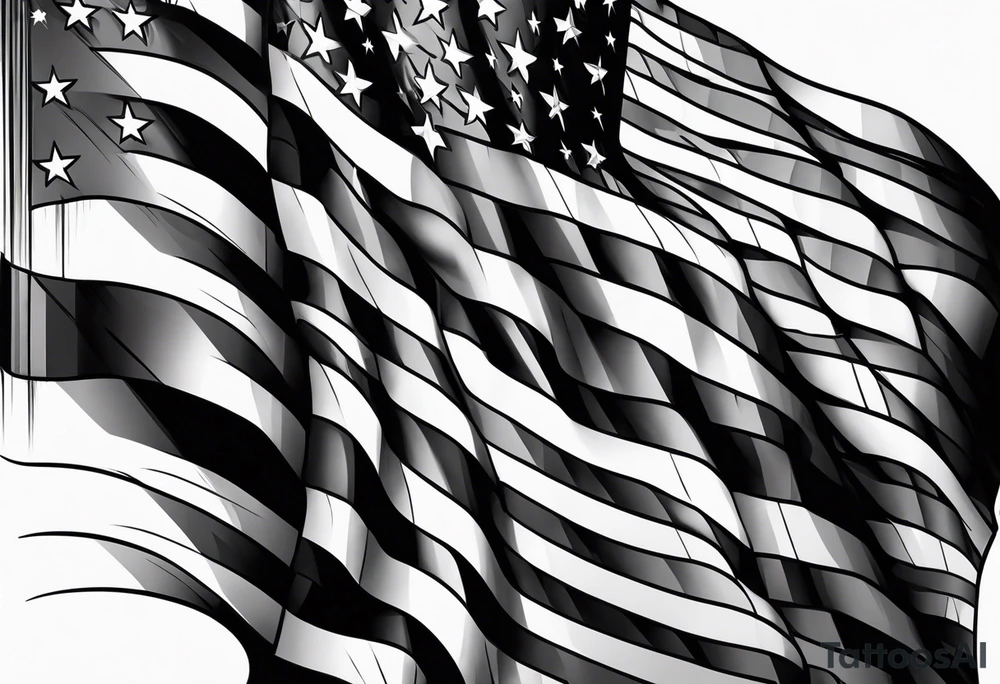 American flag tattoo idea
