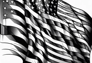 American flag tattoo idea