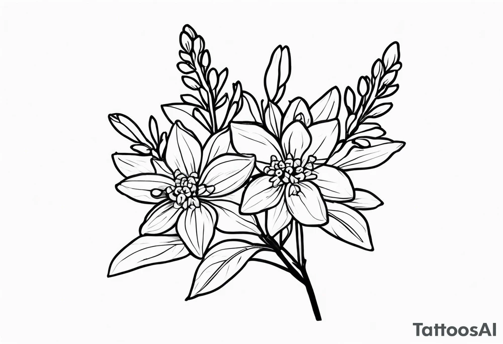 Syringa hyacinthiflora tattoo idea