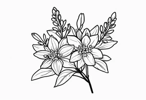 Syringa hyacinthiflora tattoo idea
