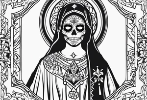 Santa muerte tattoo idea