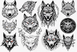 wolf head zelda tattoo idea