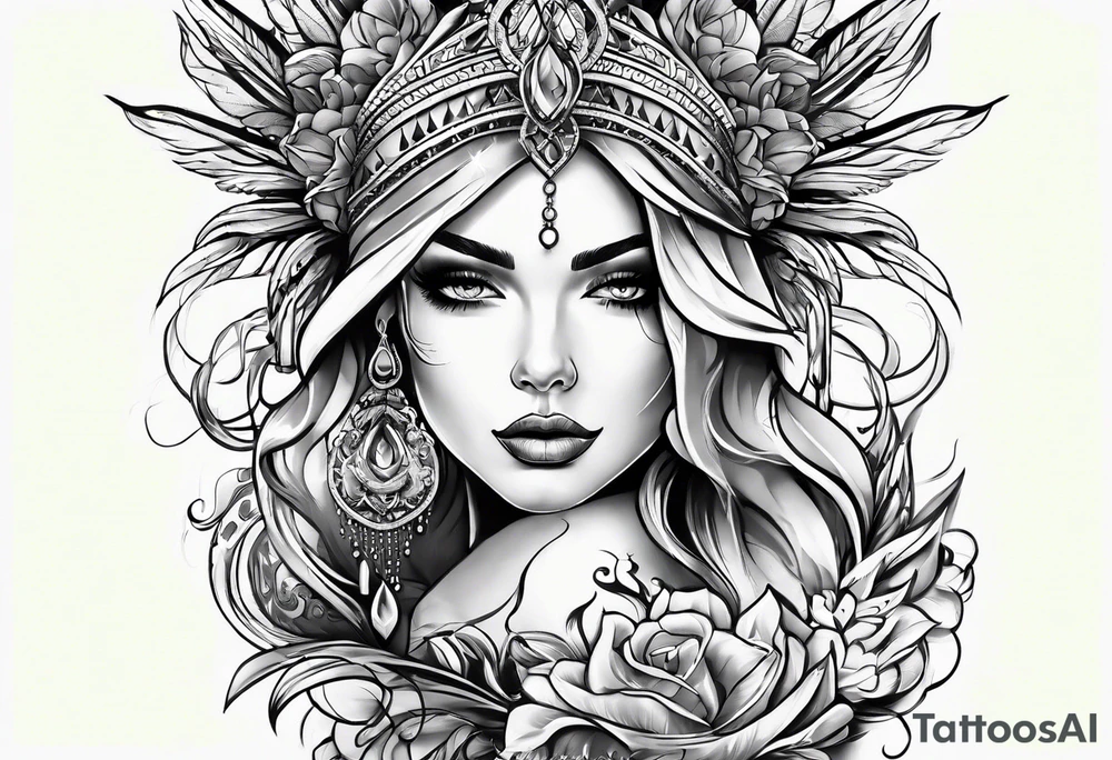 drip on hand tattoo idea