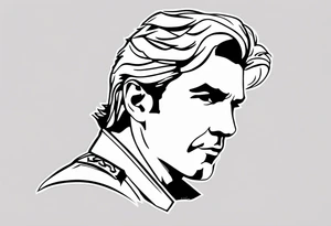 Solid snake with a picture of marine le pen tattoo idea