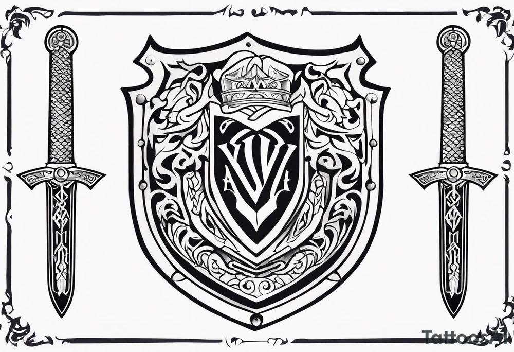 Valhalla
sword armour tattoo idea