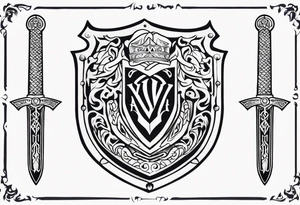 Valhalla
sword armour tattoo idea