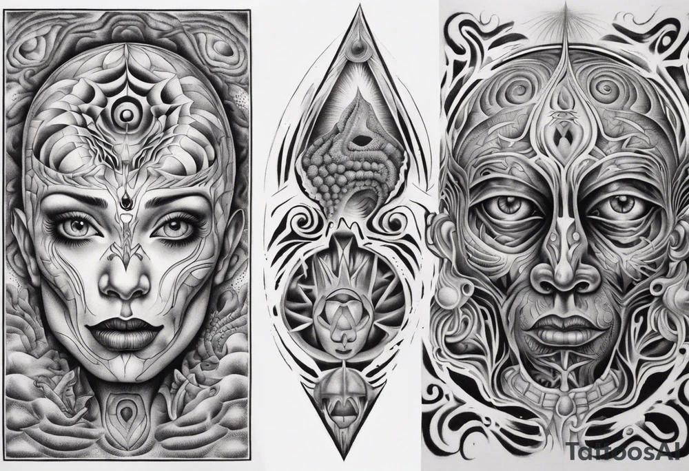 Alex grey paintings tattoo idea