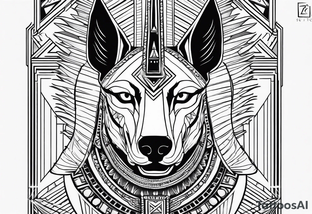 egipto, anubis tattoo idea