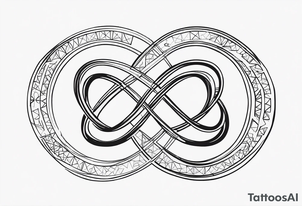 Infinity symbol with words Even If around symbol tattoo idea Infinity symbol with words Even If around symbol tattoo idea