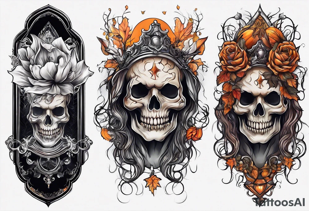 Ghost Halloween tattoo idea
