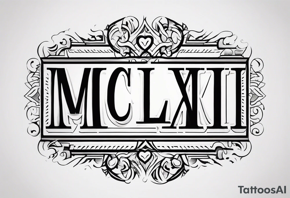 MCMLXXXII tattoo idea