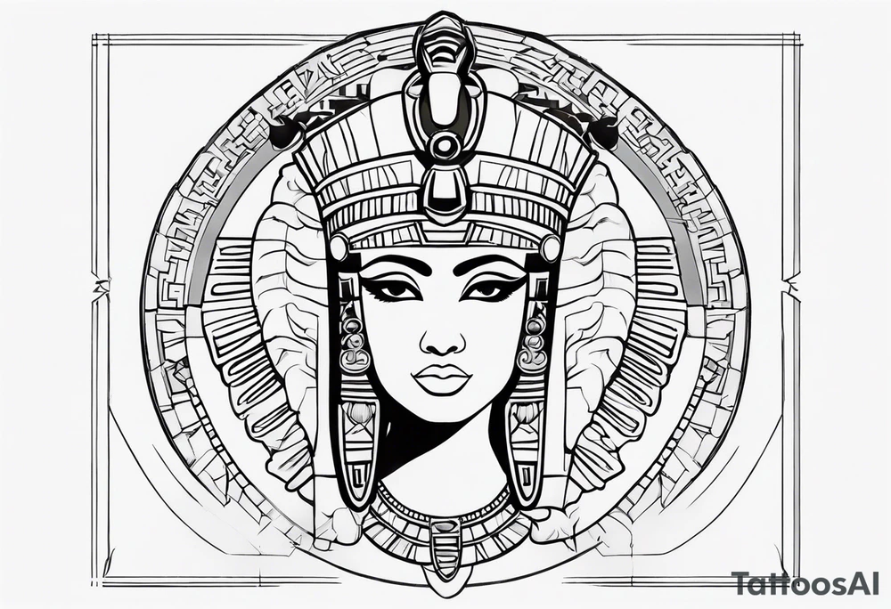 Cleopatra tattoo idea