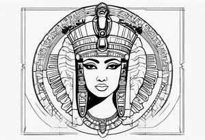 Cleopatra tattoo idea