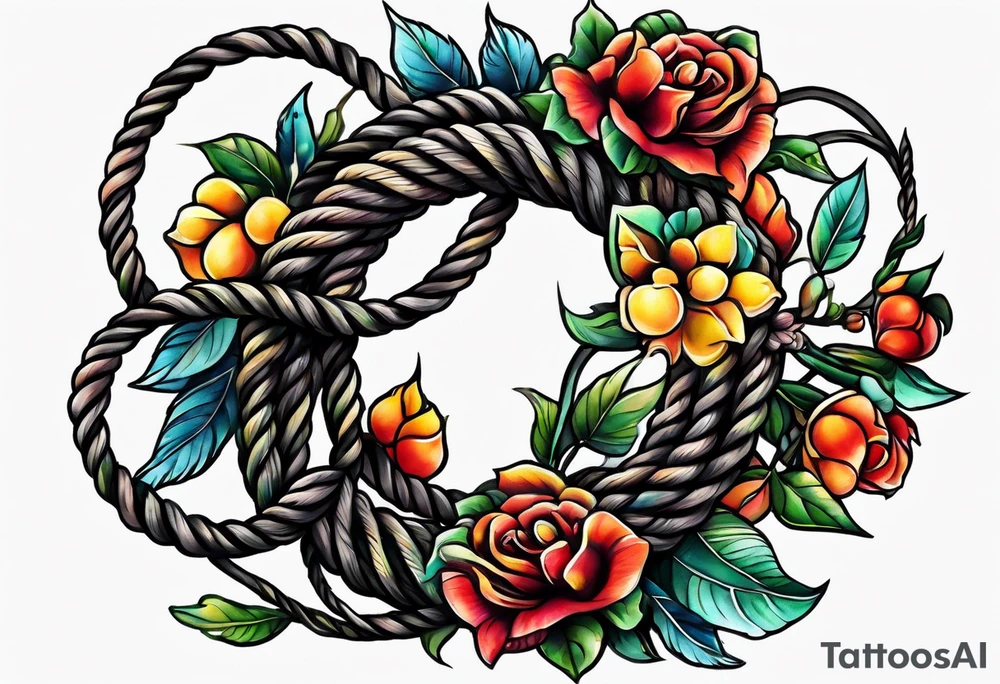 Straight rope tattoo idea