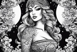 mãos duas filhas tattoo idea