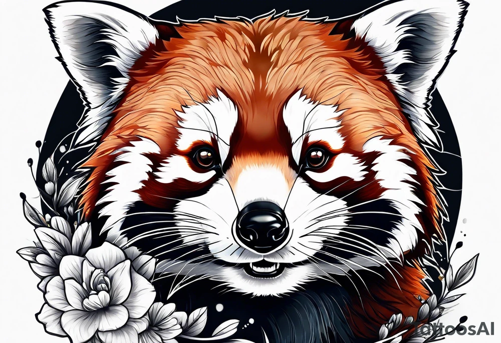 Red panda tattoo idea