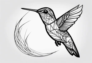 Hummingbird tattoo idea