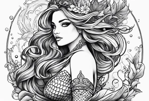mermaid tattoo idea