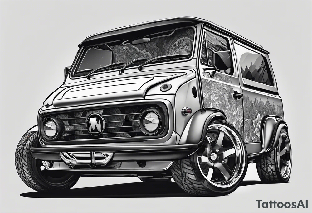 cars, snowboarding, huskie, money, rich tattoo idea