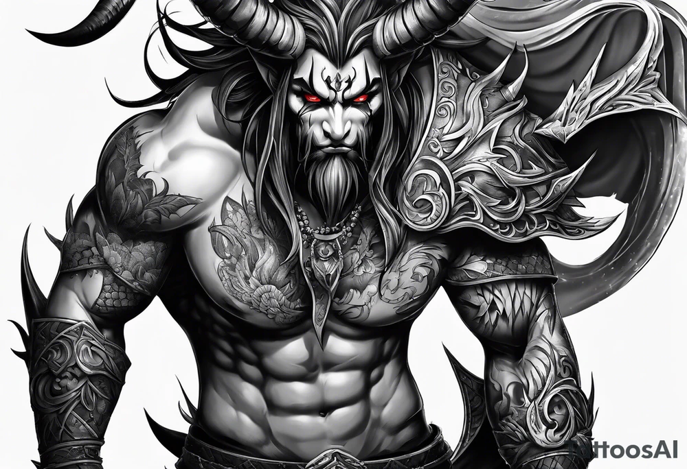 Demon tattoo idea