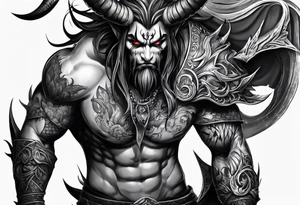 Demon tattoo idea