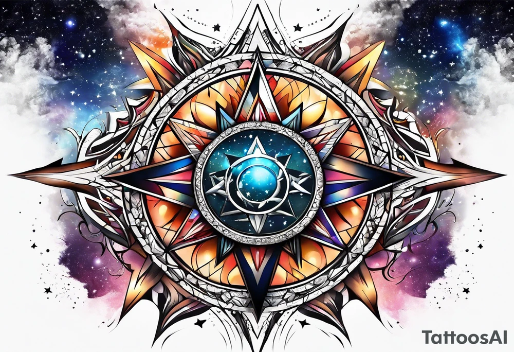 A star in the sky tattoo idea