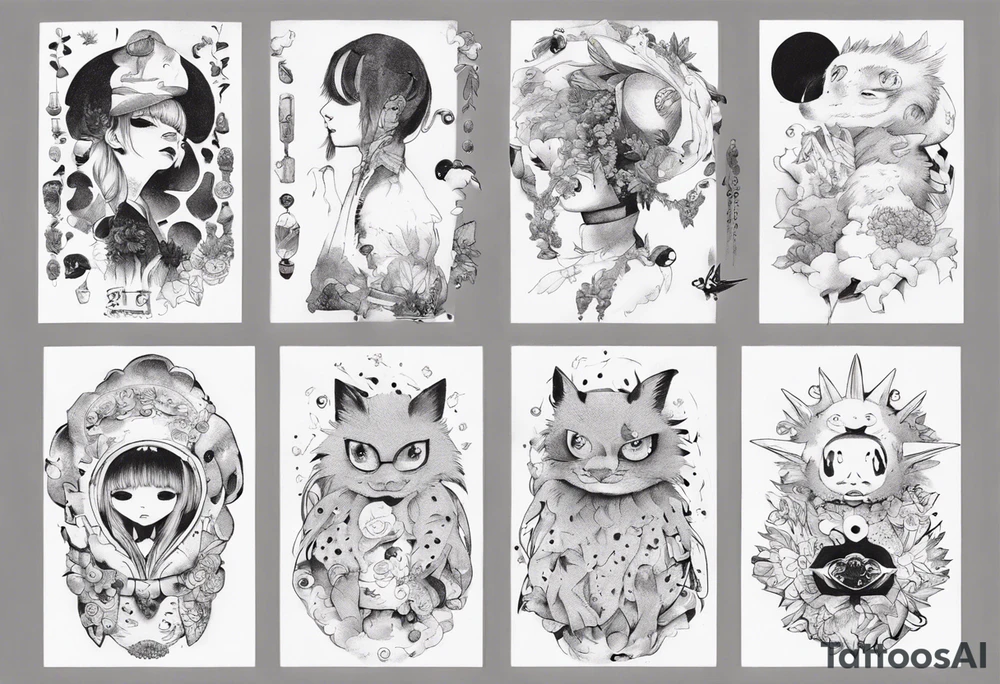 cibo matto pom pom album cover tattoo idea