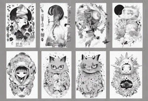 cibo matto pom pom album cover tattoo idea