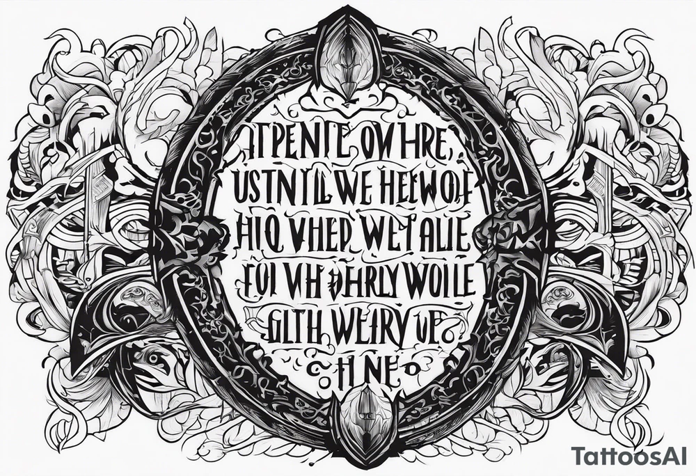VALHALLA death prayer poem tattoo idea