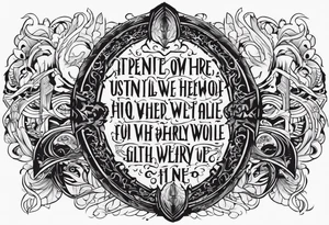 VALHALLA death prayer poem tattoo idea