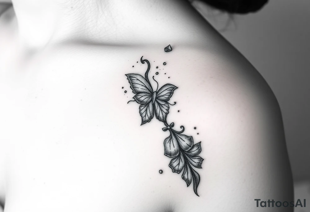 Can you design me a tattoo that represents a woman whose life has been shattered by broken trust, infidelitty, and alcoholism. But everyday she’s working at putting the pieces back together and is held together by her son, and hope for the future tattoo idea