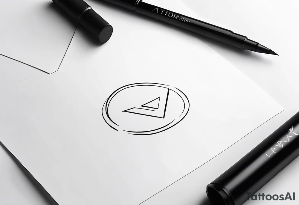 letter opened and a letter with stamp tattoo idea
