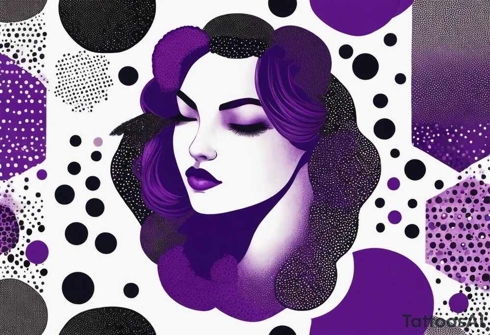 coding purple and black tattoo idea