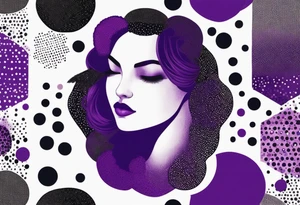 coding purple and black tattoo idea