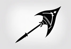 Ancient spartan spear symbol tattoo tattoo idea