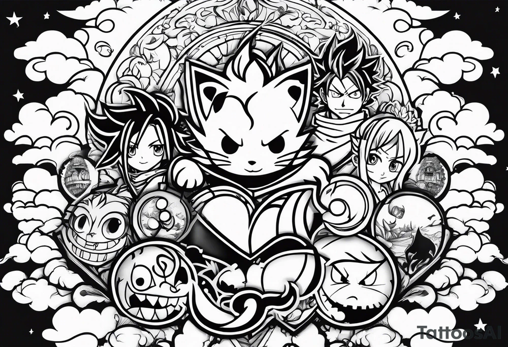 Fairy tail anime tattoo tattoo idea