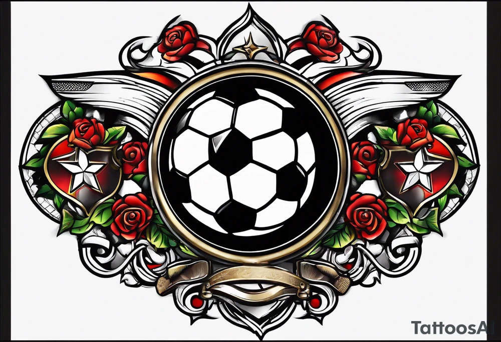 Logo soccer tattoo idea