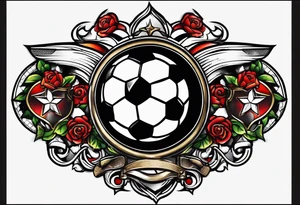 Logo soccer tattoo idea