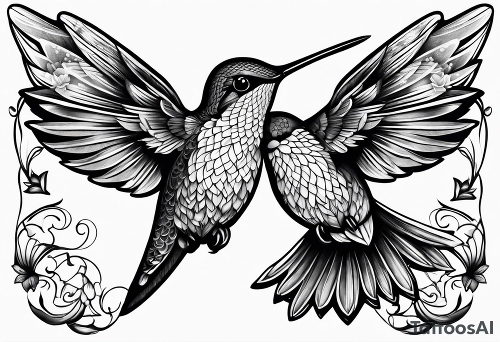 hummingbird tattoo idea