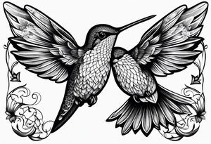hummingbird tattoo idea