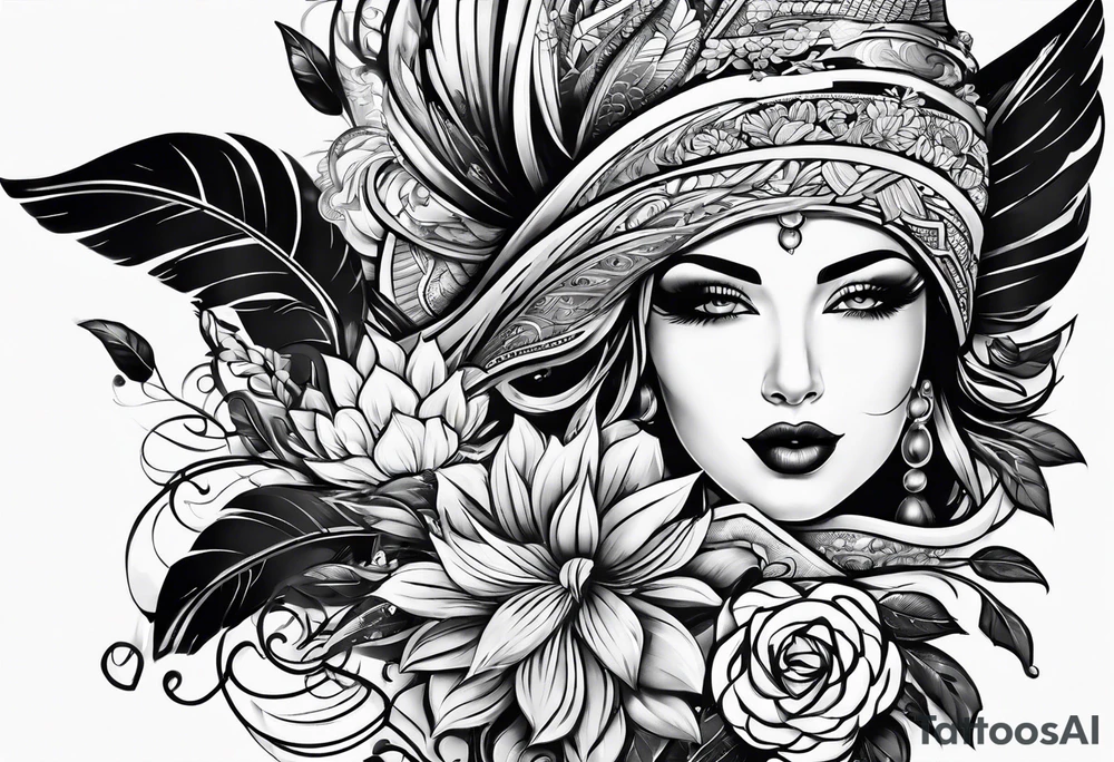 Make me a tattoo about trading tattoo idea