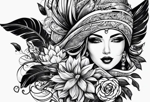 Make me a tattoo about trading tattoo idea