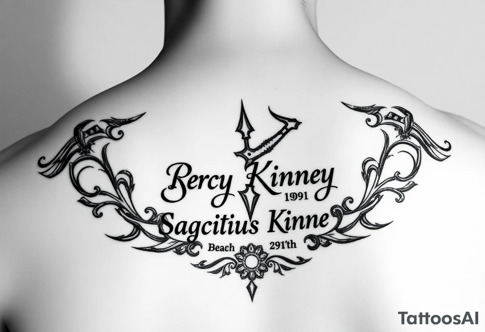 Percy James Kinney, Sagittarius, Born December 16th 1991 tattoo idea