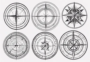 coordinates 43.4544354 and -73.6893921 using N and W tattoo idea