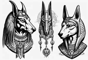 Horus and anubis tattoo idea