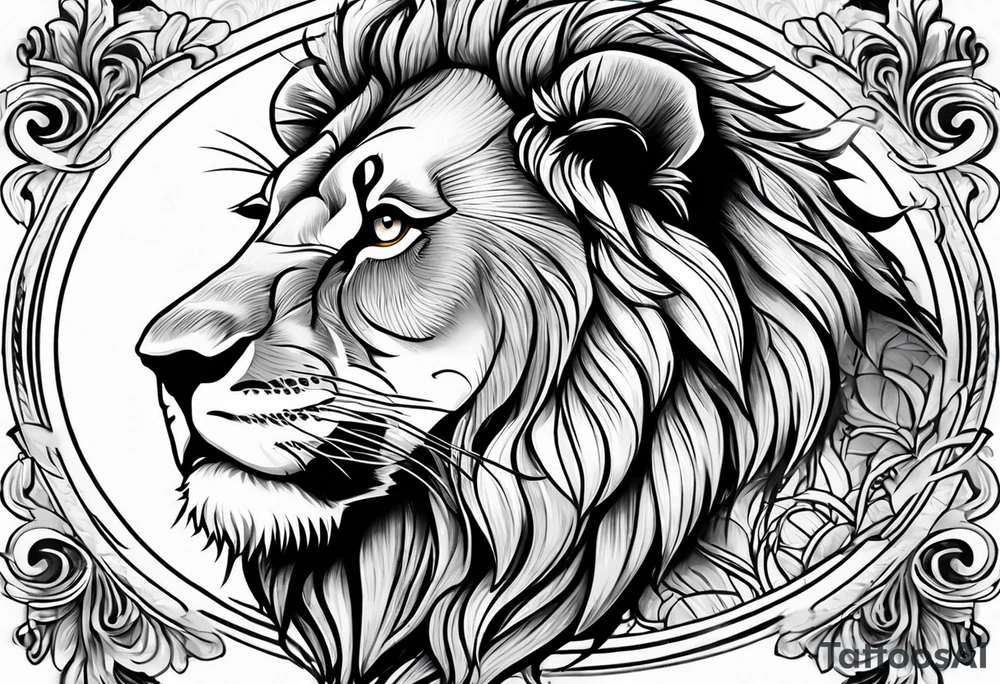 lion tattoo idea