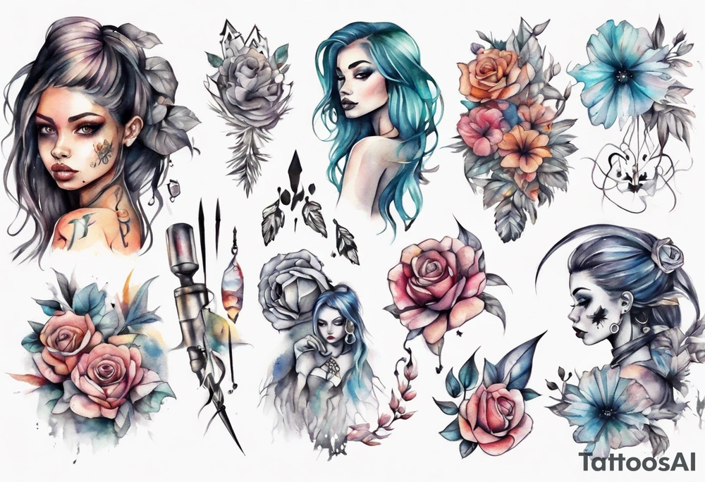 Sexy girl tattoo idea