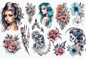 Sexy girl tattoo idea