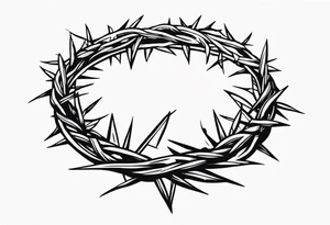 crown of thorns tattoo idea
